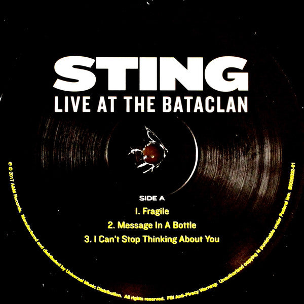 Sting : Live At The Bataclan (LP, Album, RSD, Ltd)