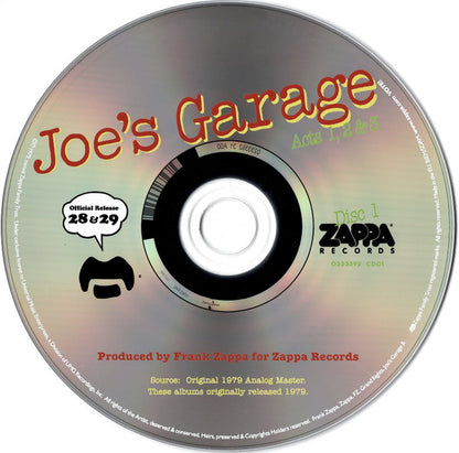 Zappa* : Joe's Garage Acts 1, 2 & 3 (2xCD, Comp, RE, RM, RP)