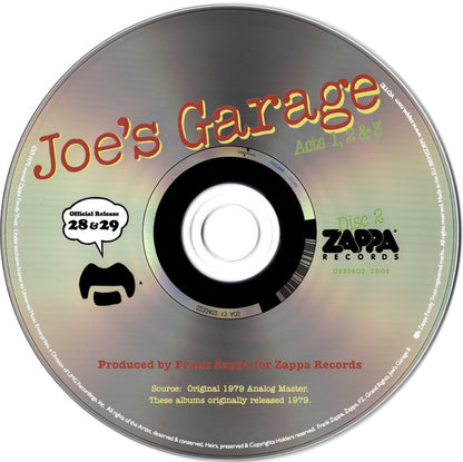 Zappa* : Joe's Garage Acts 1, 2 & 3 (2xCD, Comp, RE, RM, RP)