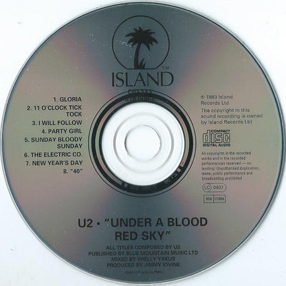 U2 : Live / Under A Blood Red Sky (CD, Album, RE)