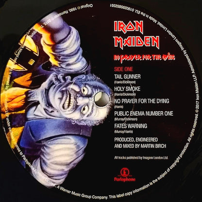 Iron Maiden : No Prayer For The Dying (LP, Album, RE, RM)