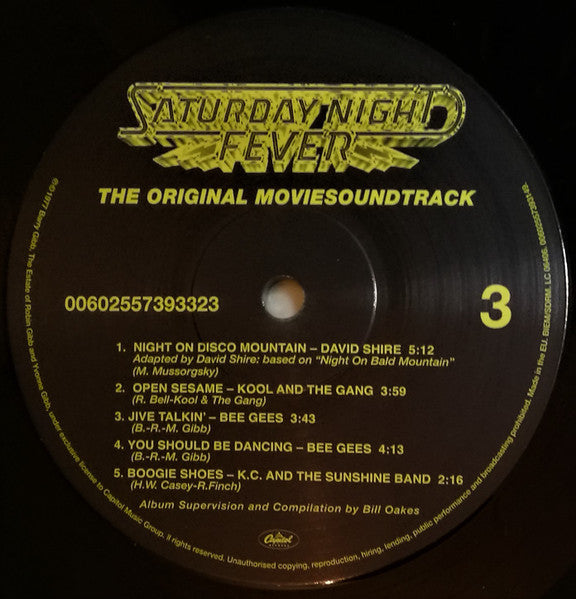 Various : Saturday Night Fever (The Original Movie Sound Track) (2xLP, Album, Comp, RE, 180)