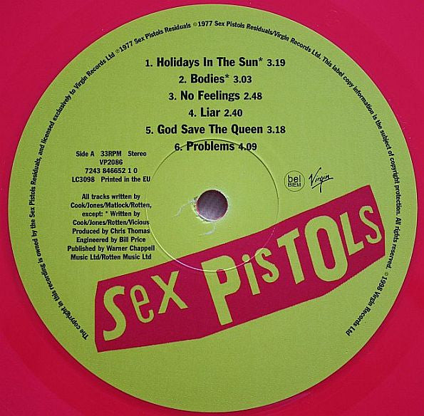 Sex Pistols : Never Mind The Bollocks Here's The Sex Pistols (LP, Album, Ltd, Num, RE, Pin)