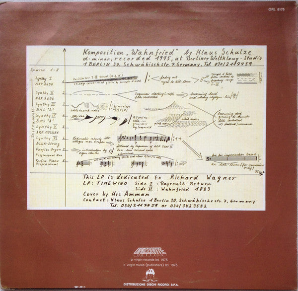 Klaus Schulze : Timewind (LP, Album)
