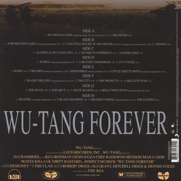 Wu-Tang Clan : Wu-Tang Forever (4xLP, Album, RE, RP, 180)