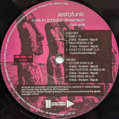 Jestofunk : Love In A Black Dimension (2xLP, Album, RE, RM, Gat)