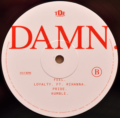 Kendrick Lamar : Damn. (2xLP, Album, Gat)