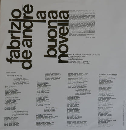 Fabrizio De André : La Buona Novella (LP, Album, RE, RM)