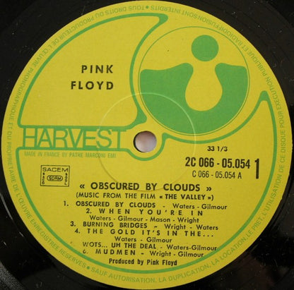 Pink Floyd : Obscured By Clouds (LP, Album, RE)