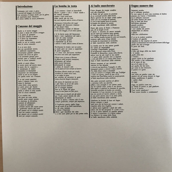 Fabrizio De André : Storia Di Un Impiegato (LP, Album, RE, RM, 180)