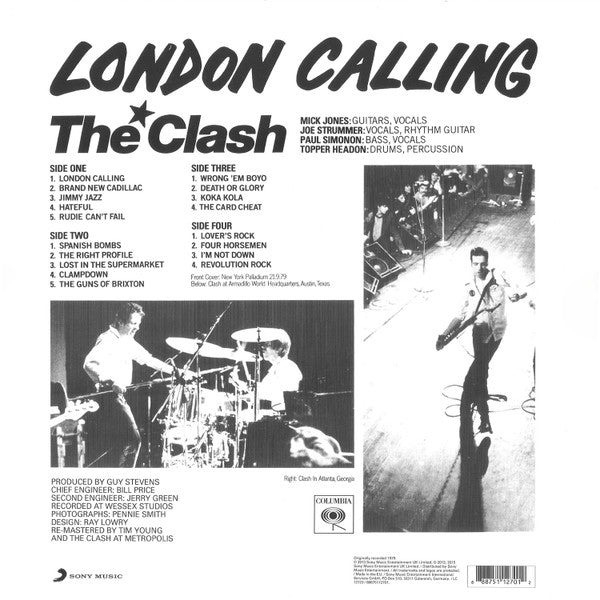 The Clash : London Calling (2xLP, Album, RE, RM, 180)