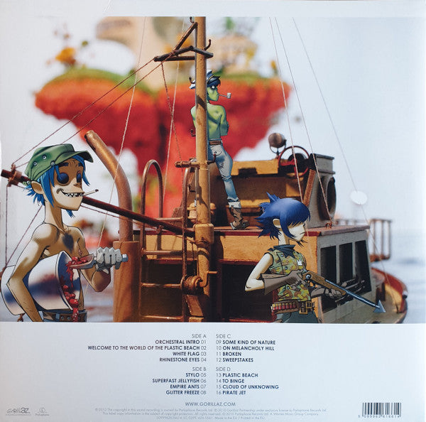Gorillaz : Plastic Beach (2xLP, Album, RE, RP, 180)
