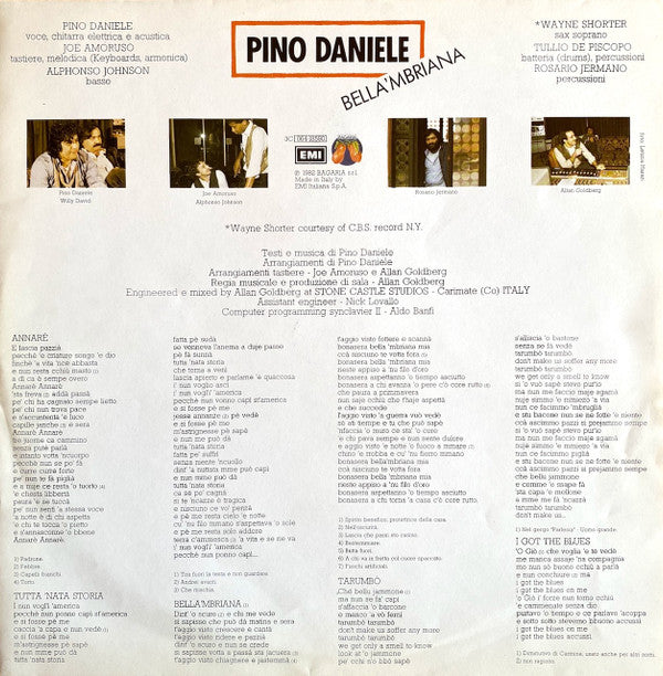 Pino Daniele : Bella 'Mbriana (LP, Album)