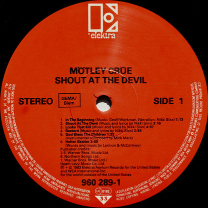 Mötley Crüe : Shout At The Devil (LP, Album, RE)