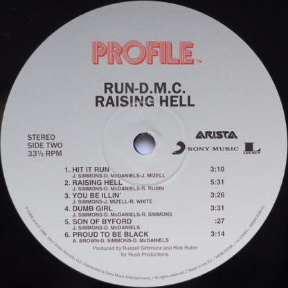 Run-DMC : Raising Hell (LP, Album, RE, RP, 180)