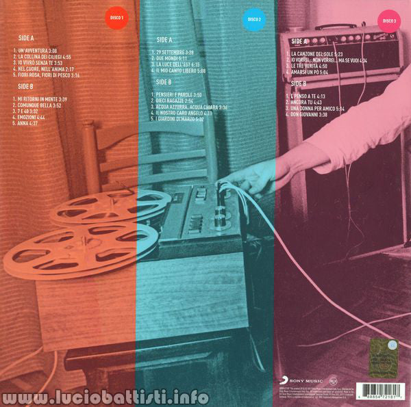 Lucio Battisti : Masters (3xLP, Comp, 180)