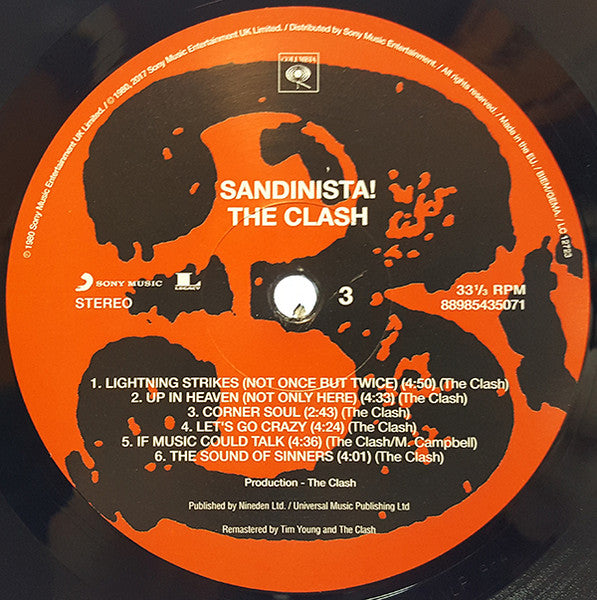 The Clash : Sandinista! (3xLP, Album, RE, RM, 180)