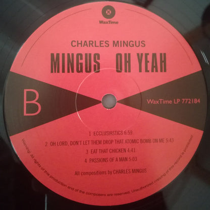 Charles Mingus : Oh Yeah (LP, Album, RE)
