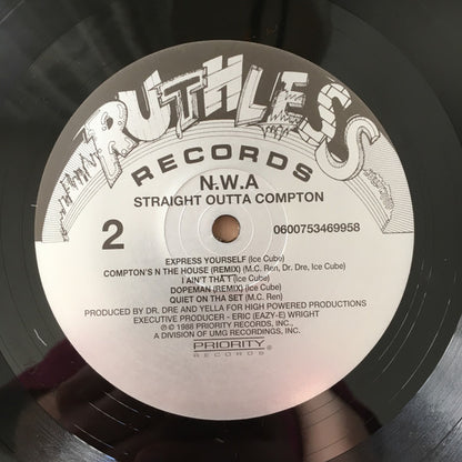 N.W.A* : Straight Outta Compton (LP, Album, RE, 180)
