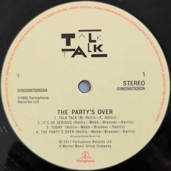 Talk Talk : The Party's Over (LP, Album, RE)