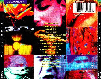 U2 : Zooropa (CD, Album, RE)