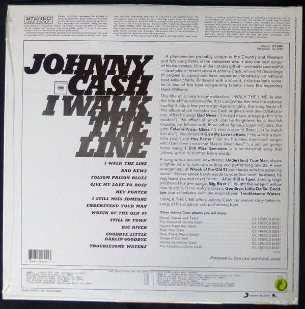 Johnny Cash : I Walk The Line (LP, Album, RE)