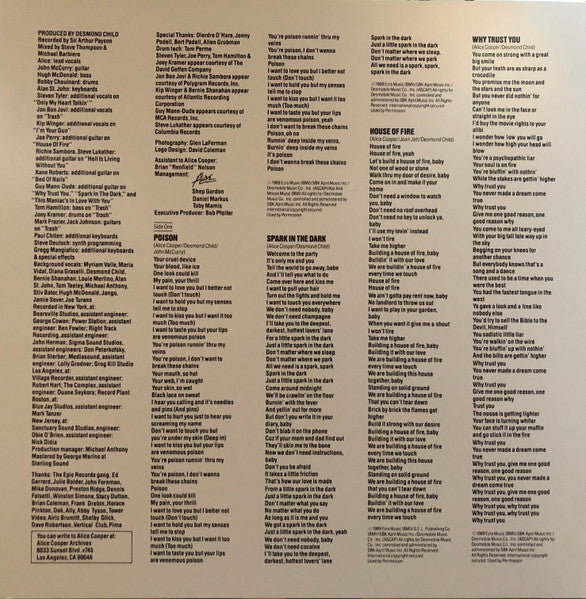 Alice Cooper (2) : Trash (LP, Album, RE, 180)