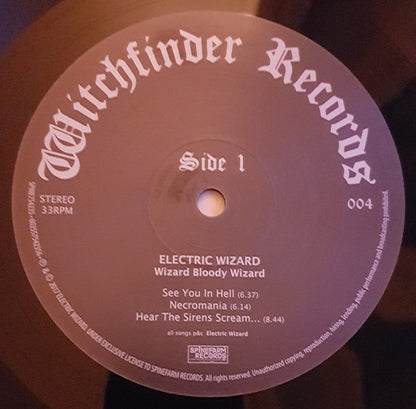 Electric Wizard (2) : Wizard Bloody Wizard (LP, Album)