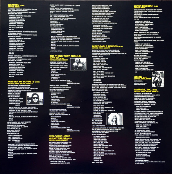 Metallica : Master Of Puppets (LP, Album, RE, RM, 180)