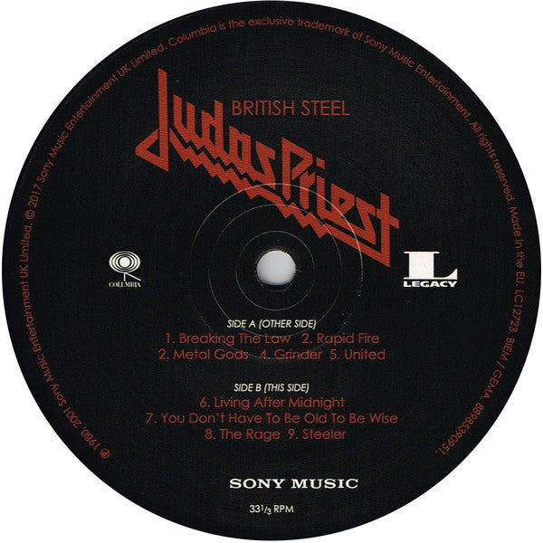 Judas Priest : British Steel (LP, Album, RE, 180)