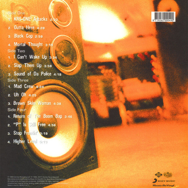 KRS-One : Return Of The Boom Bap (2xLP, Album, RE, 180)
