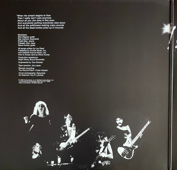 Lou Reed : Rock N Roll Animal (LP, Album, RE, RM, Gat)