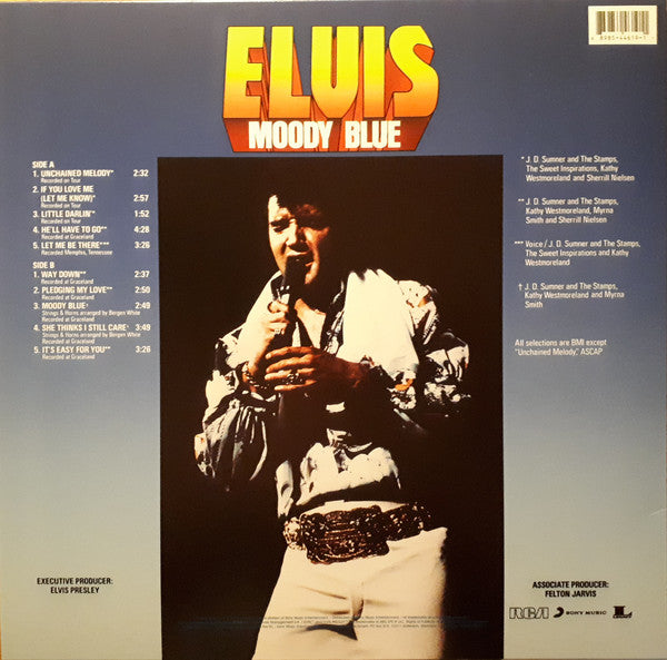 Elvis Presley : Moody Blue (LP, Album, RE, Blu)