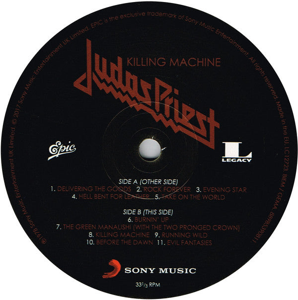 Judas Priest : Killing Machine (LP, Album, RE, 180)