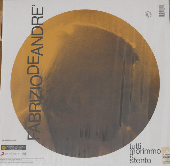 Fabrizio De André : Tutti Morimmo A Stento (LP, Album, RE, RM)