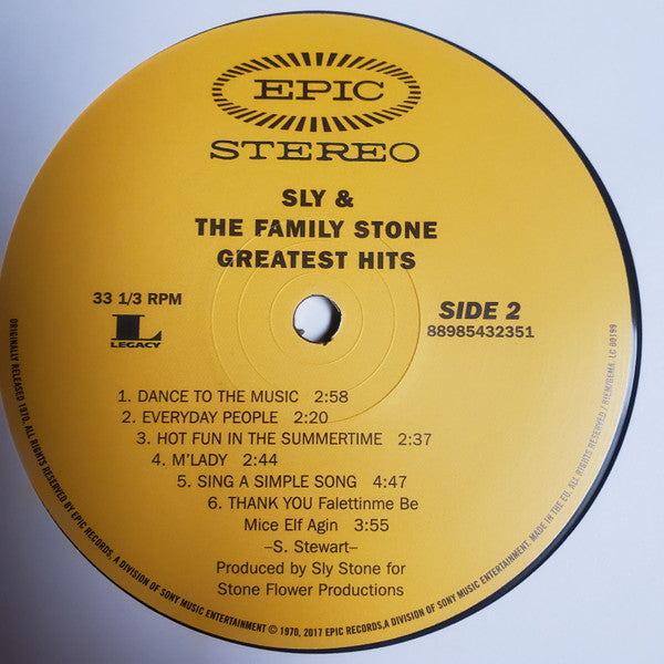 Sly & The Family Stone : Greatest Hits (LP, Comp, RE)