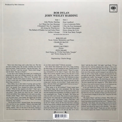 Bob Dylan : John Wesley Harding (LP, Album, Mono, RE, RM)