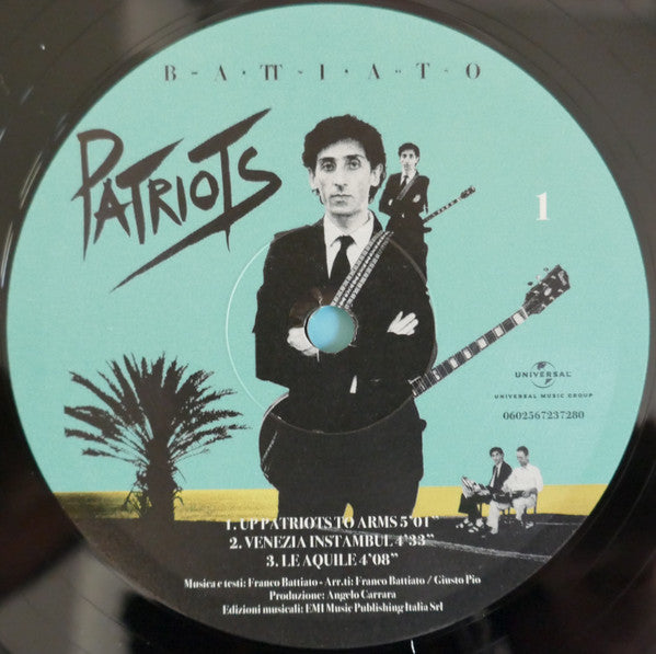 Battiato* : Patriots (LP, Album, RE)