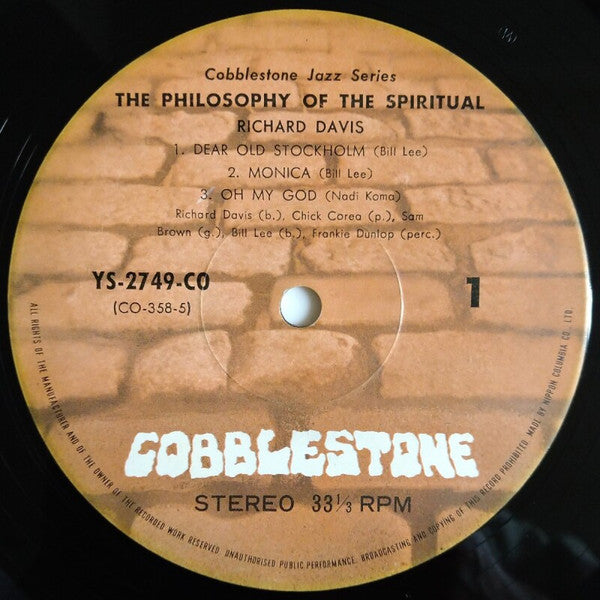 Richard Davis (2) : The Philosophy Of The Spiritual (LP, Album)