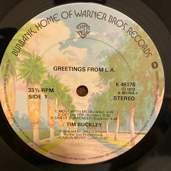 Tim Buckley : Greetings From L.A. (LP, Album, RE, RP, War)
