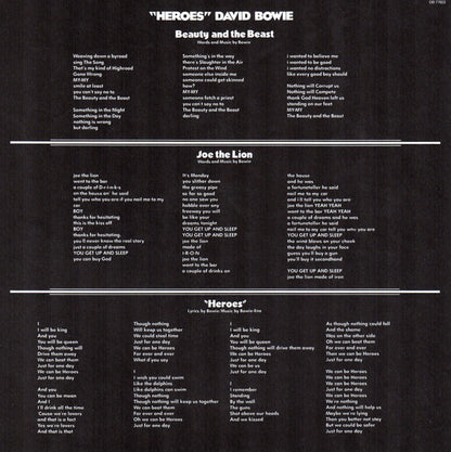 David Bowie : "Heroes" (LP, Album, RE, RM, 180)