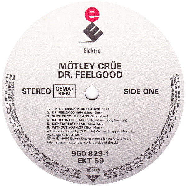 Mötley Crüe : Dr. Feelgood (LP, Album, Ver)