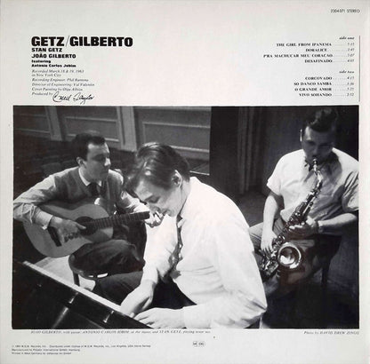 Stan Getz / João Gilberto Featuring Antonio Carlos Jobim : Getz / Gilberto (LP, Album, RE)