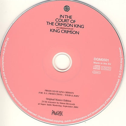 King Crimson : In The Court Of The Crimson King - An Observation By King Crimson (HDCD, Album, RE, RM, Ori)