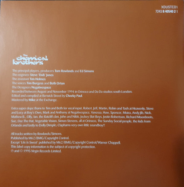 The Chemical Brothers : Exit Planet Dust (CD, Album, RE, Pur)