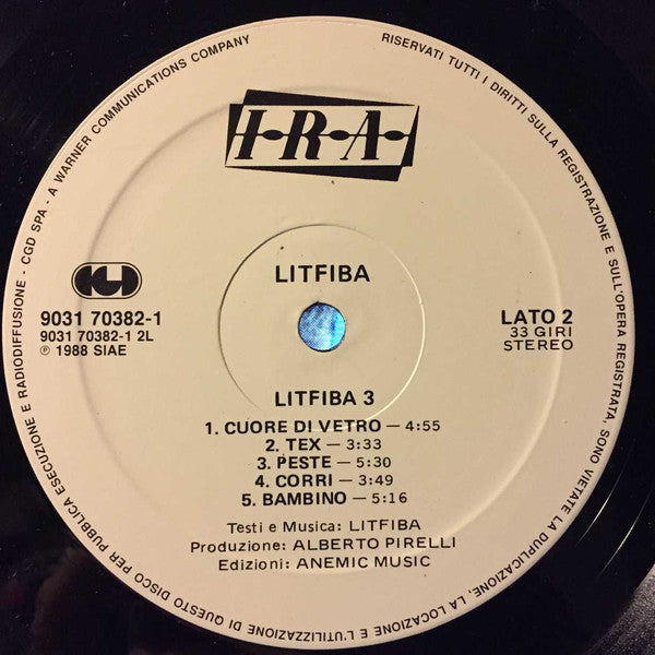 Litfiba : Litfiba3 (LP, Album, RE)