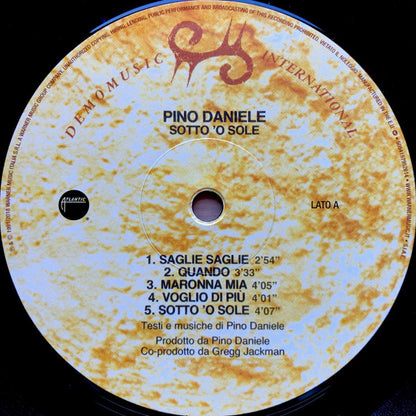 Pino Daniele : Sotto 'o Sole (LP, Album, RE, RM, S/Edition, 180)