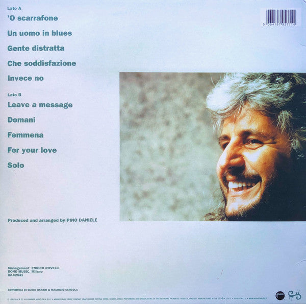 Pino Daniele : Un Uomo In Blues (LP, Album, RE, RM, S/Edition, 180)