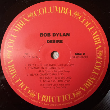 Bob Dylan : Desire (LP, Album, RE)