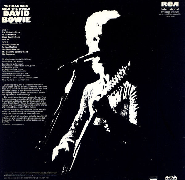 David Bowie : The Man Who Sold The World (LP, Album, RE)